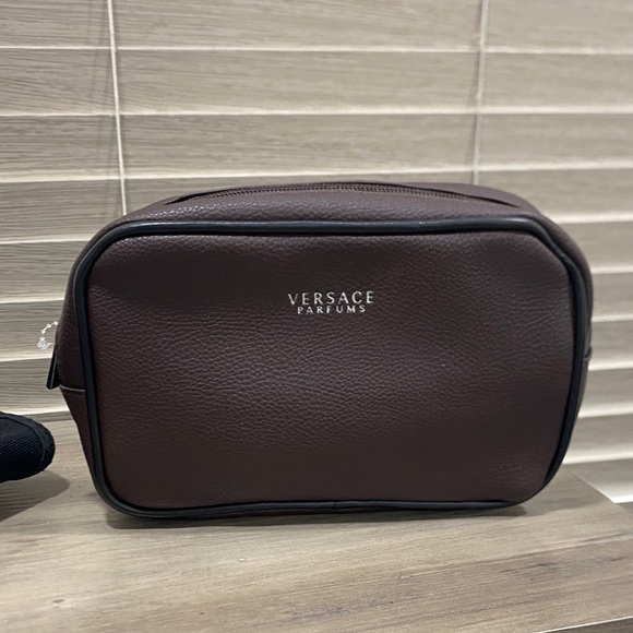 Versace Dark Brown Toiletry Bag - Picture 1 of 4
